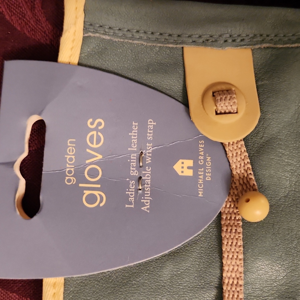 Ladies garden gloves leather 2 pack - Picture 3 of 3